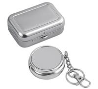 2 Pack Pocket Ashtray for Cigarettes, Portable Ashtray,Travel Friendly Cigarette Butt Box, Odor Resistant and Leak Proof, for Outdoor Camping, Road Trips, Social Gatherings