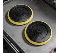 2 Pack Polishing Backing Pads 150mm Diameter with 9mm Center Hole for Cordless Rotary and Random Orbital Buffers (6inch)
