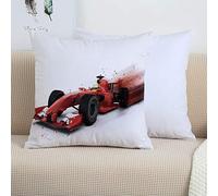 2 Pack Polyester Pillowcases,Cars,Generic Formula 1 Racing Car Illustration with Special Effect Turbo Motion Auto Print,Super Soft and Cozy, Wrinkle, Fade, Envelope Closure Bed Pillow Cases, 45x45 cm