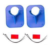 2-Pack Pool Hose Holders for 26-38mm Hoses, ABS Pipe Support Bracket to Prevent Sagging, for INTEX and Similar Above Ground Pools (2pcs blue)