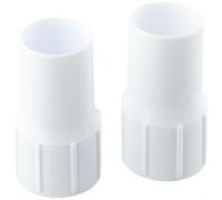 2 Pack Pool Vacuum Hose End Cuffs Left Hand 38mm Connector Adapter for 1.5 Inch Swimming Pool Cleaner Suction Head and Skimmer White
