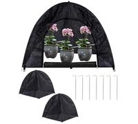 2-Pack Pop Up Plant Shade Tent, Plant Cover, Easy Open Crop Shade Net, 80% Sunshade Cloth, Sun Shade Protection Tent UV Resistant Pest Guard Cover for Outdoor Plants Sun Blocker (22 x 22 x 23 Inch)