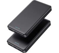 [2 Pack]Portable Charger Power Bank 10000mAh,Slimmer USB C in&Out Fast Charging Portable Phone Charger,Travel Essentials Backup External Battery Pack for iPhone 17/16/ 15/14/13/12,Galaxy S24,Android