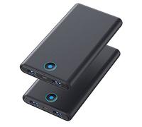 [2-Pack] Portable Charger Power Bank 20000mAh,Ultra Slim Fast Charging Battery Pack with Dual USB Outputs,Travel Essential Portable Phone Charger for iPhone 17/16/15/14/13/12/X,Galaxy S24, Android etc