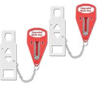2 Pack Portable Door Lock Home Security Door Lock Travel Lockdown Locks for Additional Safety and Privacy Perfect for Traveling Hotel Home Apartment College 2024 New Model