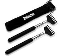 2 Pack Portable Extendable Back Scratcher, Hui Stainless Steel Telescoping Back Scratcher with Beautiful Gift Packaging