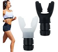 2 Pack Portable Handheld Lung Breathing Exerciser Respiratory Strength Lung Expansion Training Tool Fitness Accessory for Runners Sports Enthusiasts