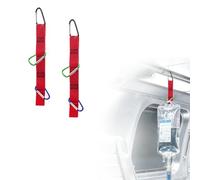 2 Pack Portable IV Bag Holder with 3 Carabiners, Heavy Duty Medical Hanging Strap for EMS, EMT, Paramedics, Infusion Pump, Ambulance & Patient Transport