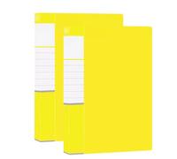 2 Pack Portfolio Binder Display Folders, 60 Pockets A4 Document nizer, Clear Presentation Folders for Office & School, Red & Yellow, & Lightweight