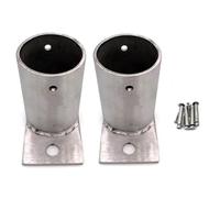 2-Pack Post Bases for Enhanced Stability - Secure Round Fence and Balustrade Posts in Wood or Concrete for Durable Support