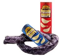 2 Pack Potato Chip Snake Prank Toy Funny Jump Spring Snake in Chip Can