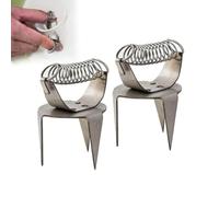 2 Pack Pottery Clay Glaze Clamps,Stainless Steel Fingertip Glaze Coloring Clips,Ceramic Glazing Tools Dipping Tong Pottery Tool