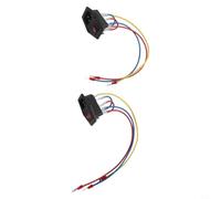 2-Pack Power Supply Socket with Switch and Fuse 10A 250V AC IEC C14 Built-in Socket for 3D Printer Computer Office Equipment Black