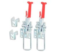 2 Pack Practical Toggle Clamps 770lb Large Capacity Carbon Steel Quick Fixture Latches for Cabinets Industrial Use Adjustable Toggle Latches for Door Cabinet