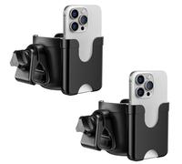 2-Pack Pram Cup Holder with Phone Holder, Universal Pram Buggy Accessories