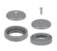 2 Pack Pre-Rinse Spray Valve Repair Kit for Most Commercial Sink Faucet Dish Sprayer Touch On Kitchen Sink Faucets 1.42 GPM Spray Face Bumper and Screw Repair Part, Grey
