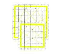 2 Pack Precision Quilting Templates ， 4.5" & 6" Square Rulers for Flawless Patchwork & DIY Sewing Crafts ， Essential Cutting Tools for Quilt Making