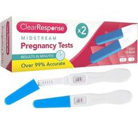 2 Pack Pregnancy Tests Strips Midstream Clear & Early Response Testing Kits for Family Planning with Accuracy Over 99% - Comes in Discreet Packaging