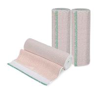 2 Pack Premium Elastic Bandage Wrap, 6 Inch Reusable Compression Wraps for Legs Ankles Knees Tummy and Body - Hook & Loop Fasteners at Both Ends - Latex Free - Washable & Reusable