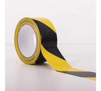 (2 pack) PREMIUM GRADE BRANDED SELF ADHESIVE HAZARD WARNING TAPE Black and Yellow, 50mm (2") x 33m, Strong Adhesive Warning/Caution Tape, Floor Marking Tape