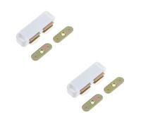 2 Pack Premium Magnetic Catches for Cabinets - 62x18mm White - Cupboard Door Catch