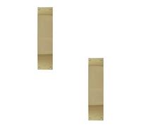 2 Pack Premium Polished Brass Fingerplates 350x75mm for Elegant Door Finishes - Door Protector Plate