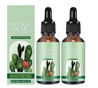 2 Pack Prickly Pear Seed Oil | 100 Ml Organic Prickly Pear Oil | Pure Cactus Skin Moisturizer Oil for Face Hair and Body | Natural Ingredients Prickly Pear Body Oil for Firming and Moisturizing