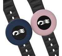 [2 Pack] Princess Cruise Medallion Watch Adapters Holder for Carnival Medallion (2024, 2025,2026),Silicone Accessory Fits Watch Wristbands, Also for Apple AirTag Cat Collar Holder,0.9,Blue/Pink