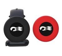 [2 Pack] Princess Ocean Medallion Watch Adapters Holder for Carnival Ocean Medallion (2023, 2024, 2025), Fits Watch Wristbands - Black/Red