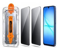 [2 Pack] Privacy Glass Screen Protector, Anti-Spy Bubble-Free with Easy Installation Frame, Privacy Tempered Glass, Full Coverage Privacy Protection & Case Friendly (For Galaxy A55 / A35 / A34)