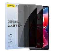 [2 Pack] Privacy Screen Protector for Motorola Moto G24,Anti-Spy Tempered Glass Film, Fingerprint Recognition, 9H Hardness, Anti Scratch, Anti Fingerprint