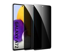 [2 Pack] Privacy Screen Protector for Samsung Galaxy A71/A72/A73,Anti-Spy Tempered Glass Film, Fingerprint Recognition, 9H Hardness, Anti Scratch, Anti Fingerprint