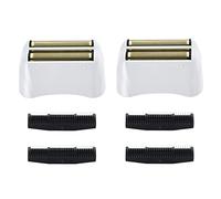 2 Pack Pro Shaver Replacement Foil and Cutters Compatible with Andis 17150(TS-1) Pro Lithium Titanium foil Shaver Replacement Heads, Golden