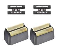 2 Pack Professional 5 Star Series Finale Shaver Replacement Foil and Cutter Bar Assembly Compatible with wahl Shaver Foil 7031-100, 7043-100 Super Close Shaving Replacement Heads,Black