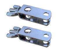 2 Pack Professional Metal Drum Attachment Clamps Easy Installation Mounting Screw Clamp For Various Drum Sizes