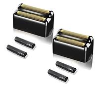 2 pack Professional Replacement Foil and Cutters for BaBylissPRO Barberology Double Foil Shaver, Compatible with BaBylissPRO Barberology FXFS2 Shaver，Black