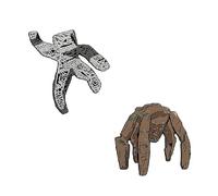 2 Pack Project H-ail May Rock Enamel Pins, 4cm/1.56Inch Mini Collectible Brooches for Backpacks, Hats, Jackets, Unique Fantasy Decorative Lapel Pins Gift for Fans