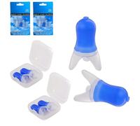 2 Pack Protection Ear Plugs for Sleeping, Flying, Concerts, Festivals, Music and Clubs with Travel Case, 100% Silicone, Fully Reusable, Washable, Hygienic and Lightweight, Noise Cancelling
