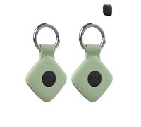 2 Pack Protective Case for eufy Security - Loss Tracker with Silicone Keychain - Durable and Stylish Cover, Waterproof, Anti - fall,Green