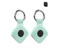 2 Pack Protective Case for eufy Security - Loss Tracker with Silicone Keychain - Durable and Stylish Cover, Waterproof, Anti - fall,Iight green