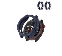 (2 Pack) Protective Case for Garmin Approach S70 Smartwatch - TPU Half - Cover Protective Case for Unmatched Protection,Blue