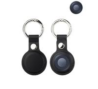 2 Pack Protective Case for Motorola Moto Tag Key Finder, yystao PU Leather Protective Case Compatible with Motorola Moto Tag, Anti-Lost Design (Black)