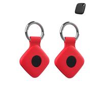 2 Pack Protective Case for Tile Mate 2022/2024 Anti - Loss Tracker with Silicone Keychain - Durable and Stylish Cover, Waterproof, Anti - fall,Red