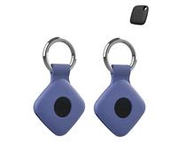 2 Pack Protective Case for Tile Mate 2022/2024 Anti - Loss Tracker with Silicone Keychain - Durable and Stylish Cover, Waterproof, Anti - fall,Blue
