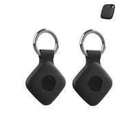 2 Pack Protective Case for Tile Mate 2022/2024 Anti - Loss Tracker with Silicone Keychain - Durable and Stylish Cover, Waterproof, Anti - fall,Black