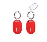 2 pack Protective Case for Xiaomi Smart Tag Silicone Keychain- Durable and Stylish Cover,toergy Waterproof,Anti-fall,Dogs,Cats Locator Case,Red