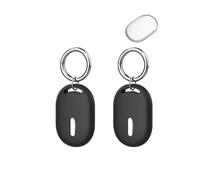 2 pack Protective Case for Xiaomi Smart Tag Silicone Keychain- Durable and Stylish Cover,toergy Waterproof,Anti-fall,Dogs,Cats Locator Case,Black