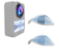 2-Pack Protective Lens Cover Compatible with DJI Osmo 360, HD PC Lens Guard - Shockproof, Scratch-Resistant, Waterproof, Easy Install & Remove, Precision Fit for Panoramic Action Camera