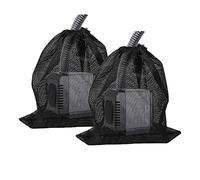 2 Pack Pump Barrier Bag Pond Pump Filter Bag with Drawstring Large Pump Mesh Bag Home Accessory Fish Pond Filter Bag,18.5x18.5 Inch