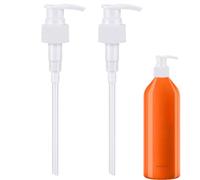 2 Pack Pump Compatible with Matrix Shampoo and Conditioner 1 L/ 33.8 Fl Oz Bottle, Liter Pump for Matrix Food for Soft Pumps Purple Bottles Pump Dispenser